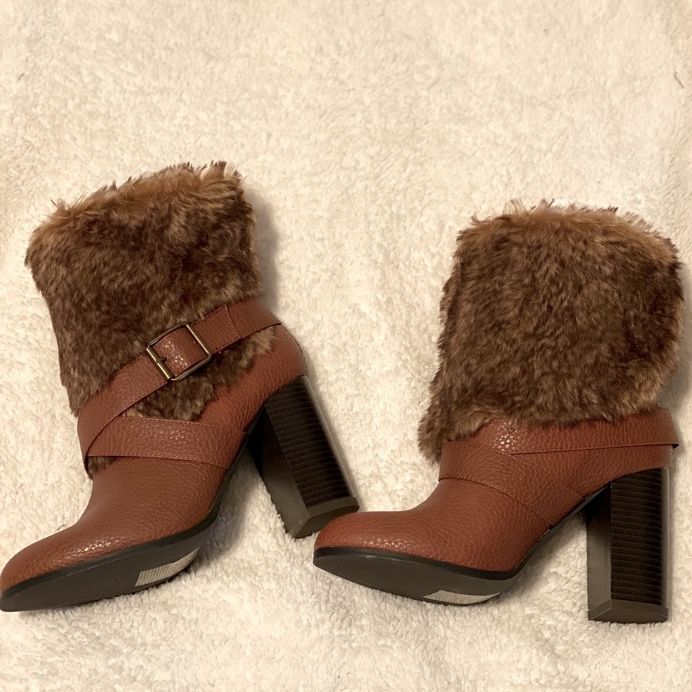 Faux Fur ankle boots